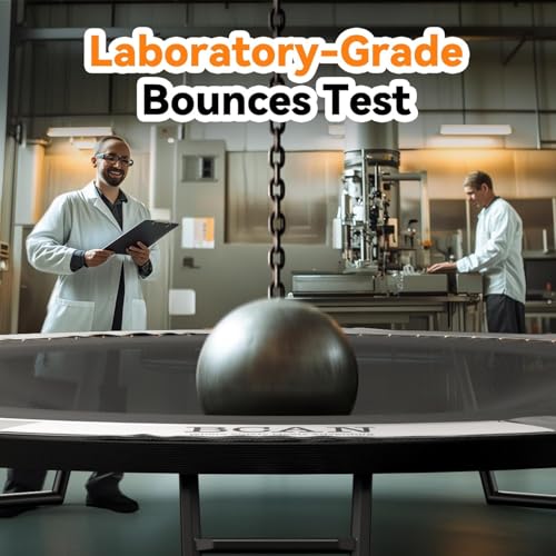 BCAN 8FT 10FT 12FT 14FT 15FT 16FT Recreational Trampoline with Enclosure for Kids Adults, ASTM Approved, Outdoor Trampolines with Ladder for Kids