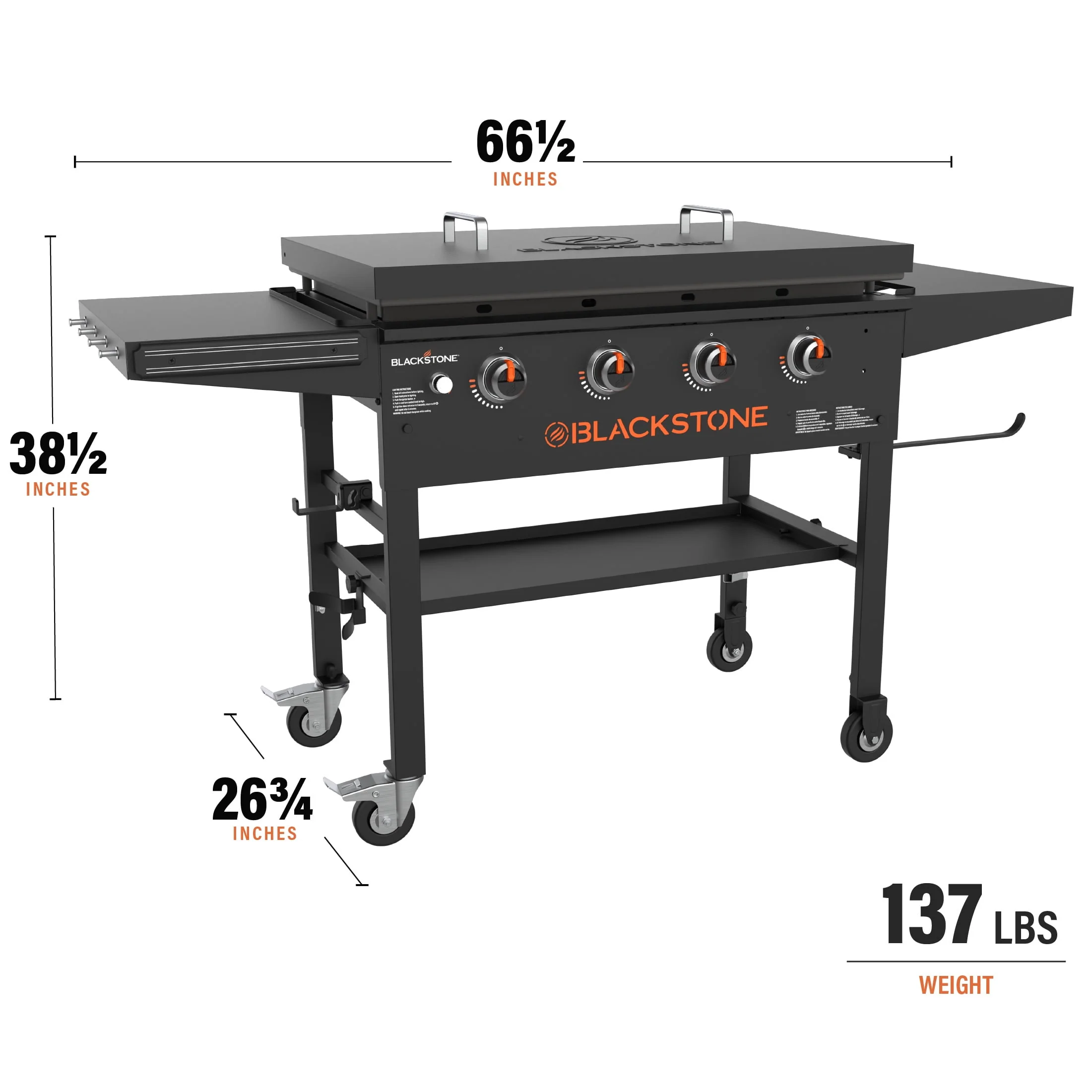 Blackstone 4-Burner 36 Propane Griddle Cooking Station with Hard Cover