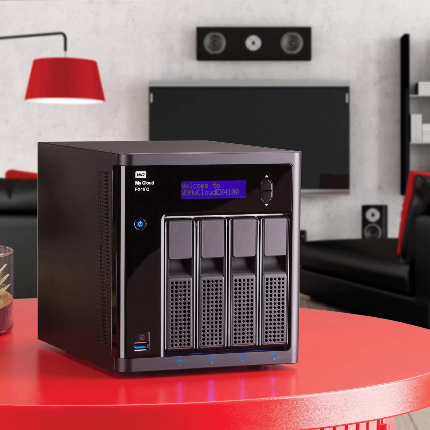 WD 24TB My Cloud EX4100 Expert Series 4-Bay Network Attached Storage - NAS - WDBWZE0240KBK-NESN