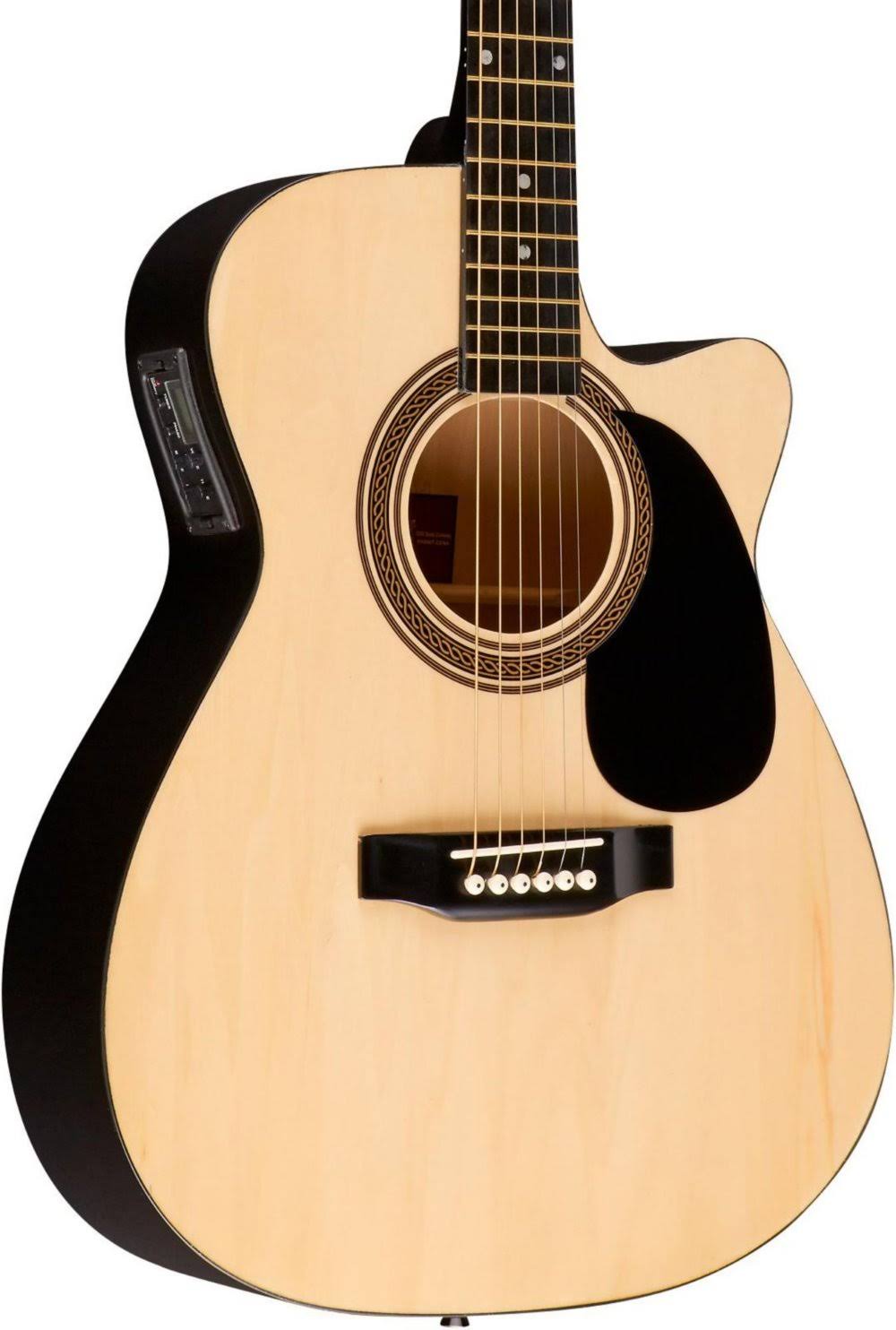 Rogue RA-090 Concert Cutaway Acoustic-Electric Guitar Natural