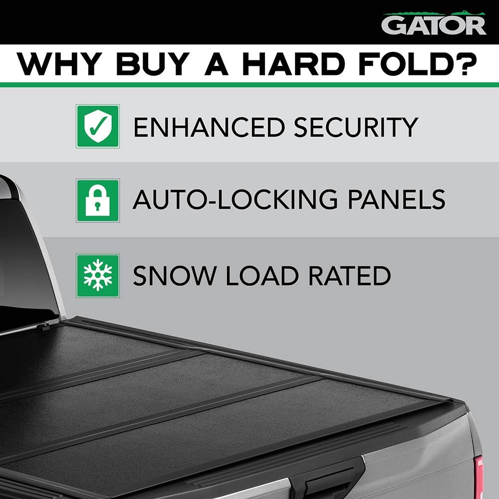 Gator EFX Hard Tri-Fold Truck Bed Tonneau Cover | GC24004 | Fits 2004 - 2014 Ford F-150 6' 7" Bed (78.8")