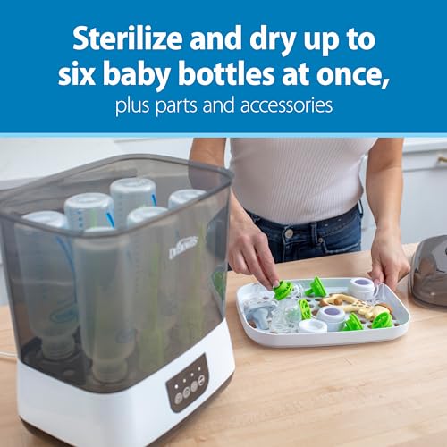 Dr. Brown's Natural Flow Anti-Colic Options+ Special Edition Pink Baby Bottle Gift Set & All-in-One Sterilizer and Dryer for Baby Bottles, Parts & Other Newborn Essentials