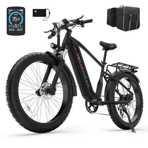 EB60 26" Fat Tire Electric Bike for Adults,2000W Motor Peak 2500W Up to 35MPH&70Miles,48V 20.8AH Hidden Battery,Commuting Electric Mountain Bike, 7 Speed Gear, Hydraulic Brake Ebike