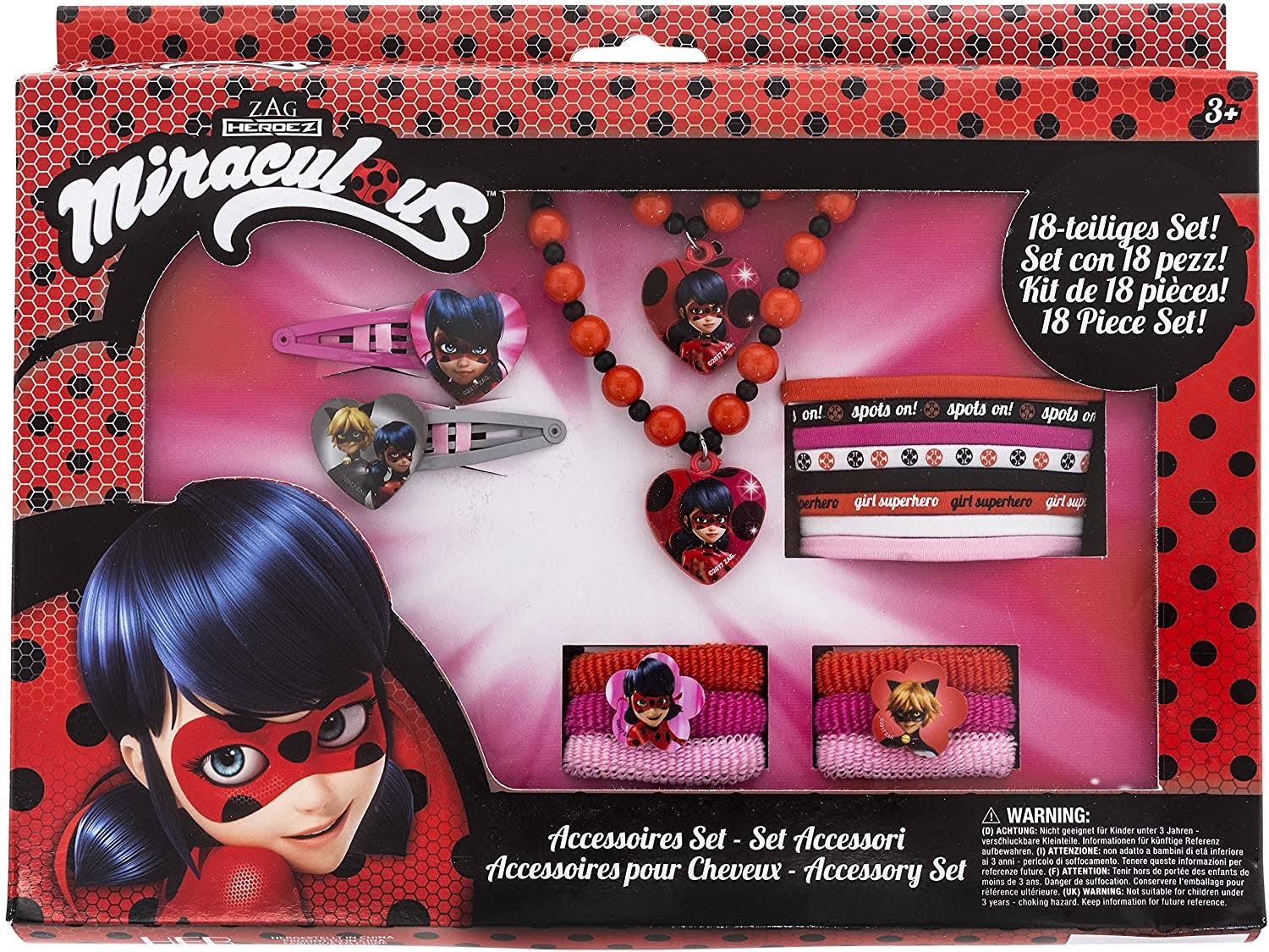 Joy Toy 65979 Tales of Ladybug u0026 Cat Noir Figuren u0026 Charactere Miraculous 18-Piece Accessory Set in Gift Packaging 28 x