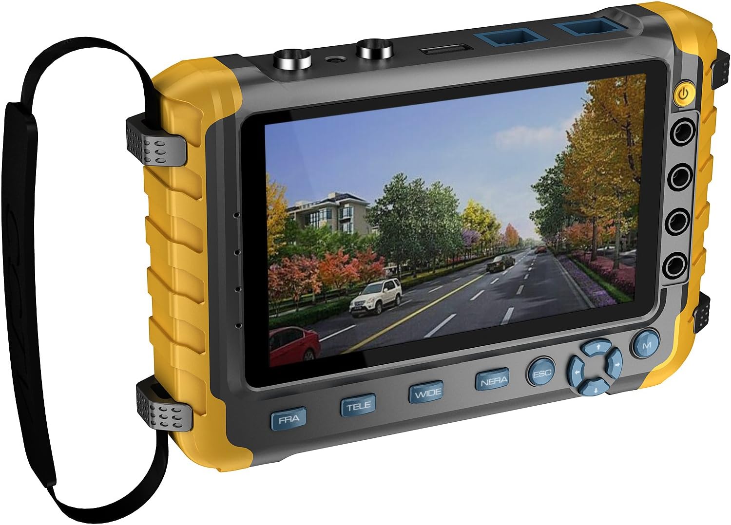 EVERSECU 5 Inch 4 in 1 CCTV Monitor Tester, AHD/TVI/CVI Coaxial HD Video Monitor Tester, Analog Video/UTP Cable Test, DC12V Output for Security Camera CCTV Tester with VGA and HDMI Input