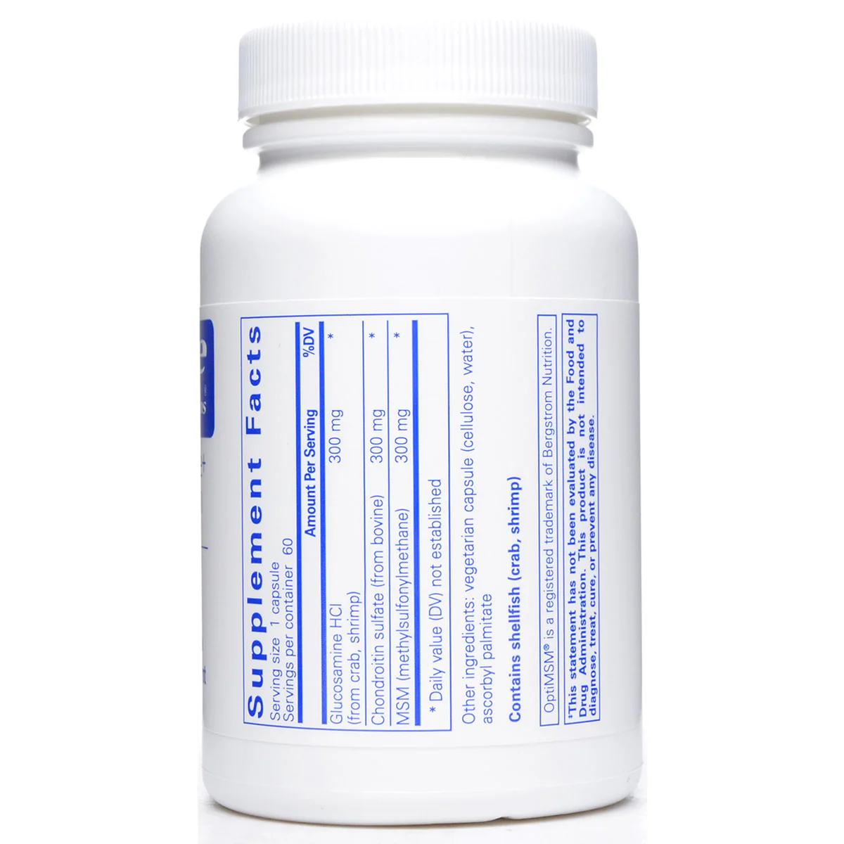 Glucosamine Chondroitin with MSM by Pure Encapsulations - Kansas Nuitrition - HNZSDS