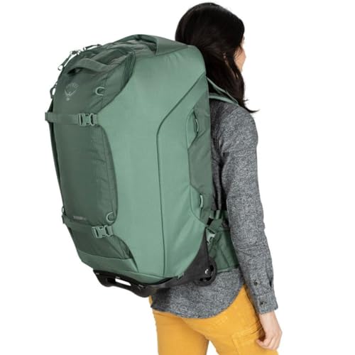 Osprey Sojourn 22"/45L Wheeled Travel Backpack with Harness, Koseret Green