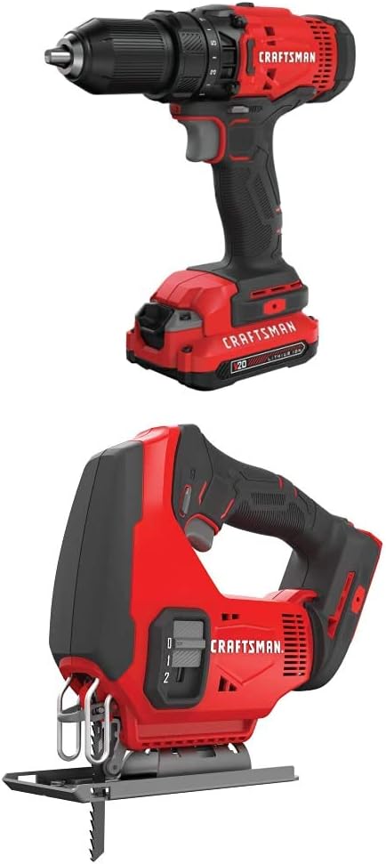 CRAFTSMAN V20* Cordless Drill/Driver Kit (CMCD700C1) Pack of 2