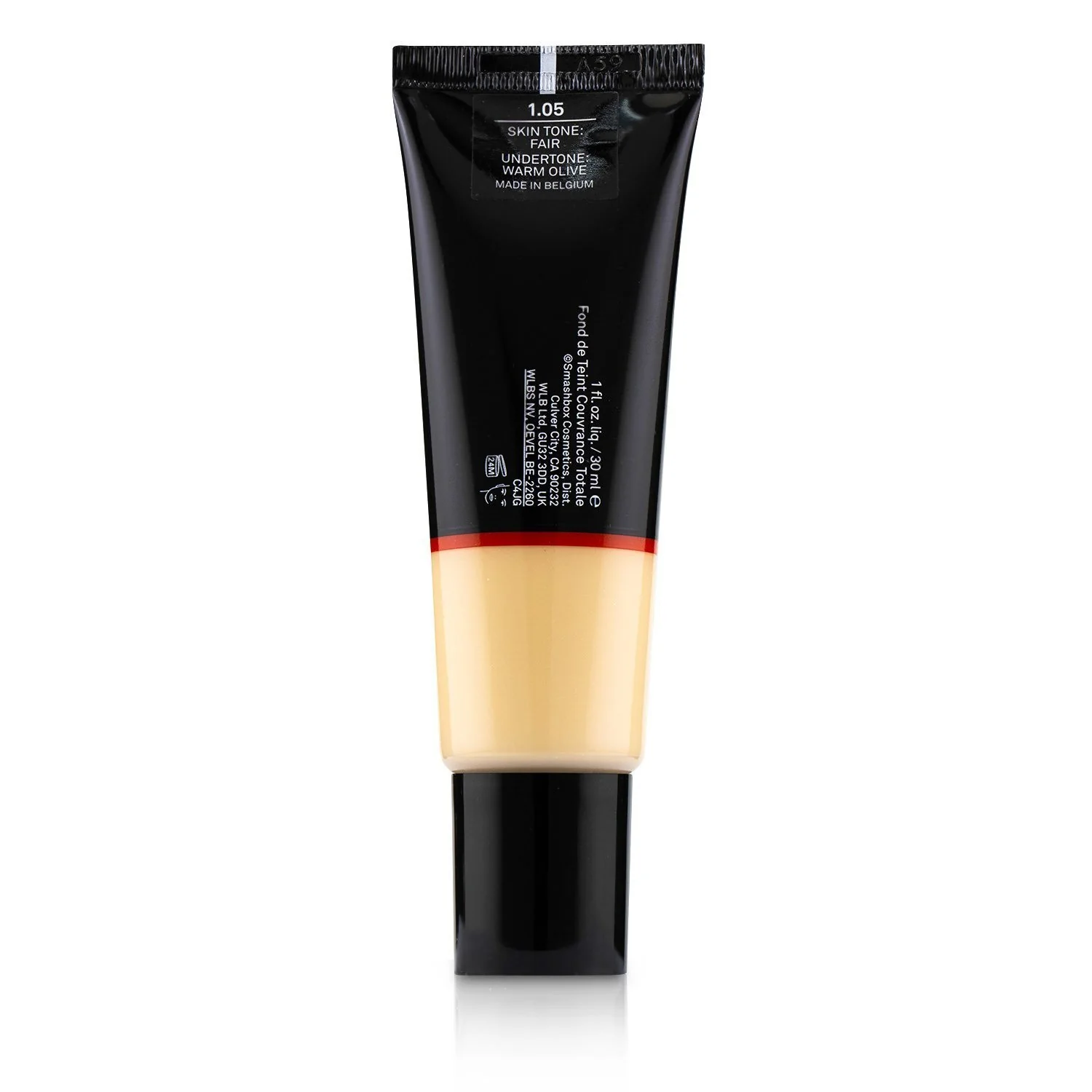 Smashbox Studio Skin Full Coverage 24 Hour Foundation - # 1 Fair With Cool Peach Undertone  30ml/1oz