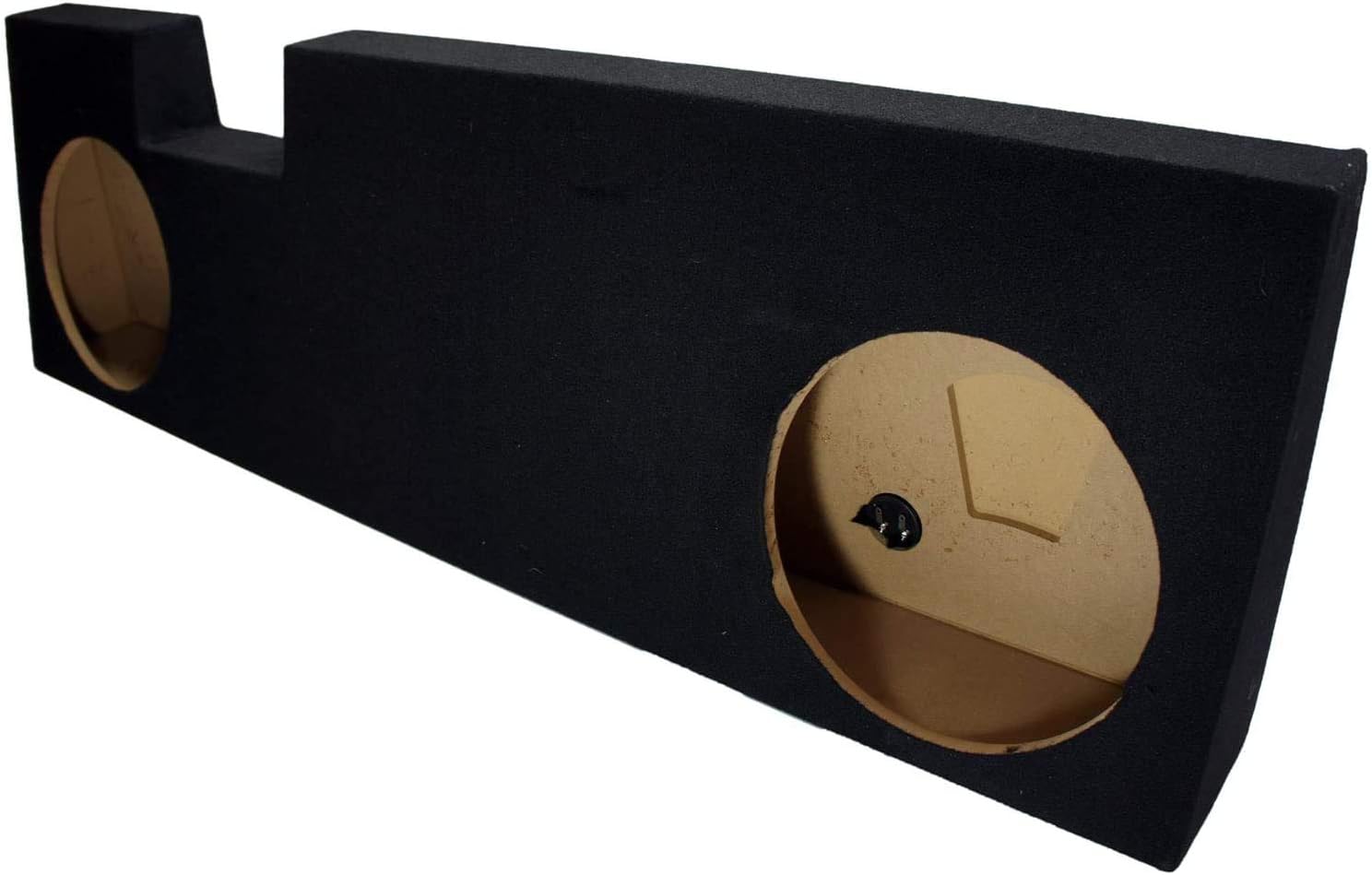 Compatible with Ford F250 or F350 Super Crew Cab Truck 2001-2014 Dual 12 Subwoofer Sub Box Speaker Enclosure