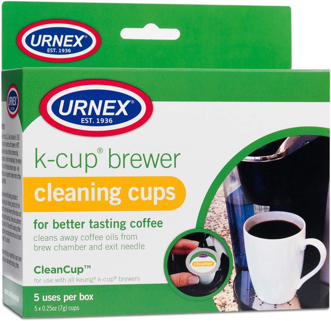 Keurig K-Slim Plus ICED Single Serve Brew Over Ice Multiple-Cup Water Reservoir Coffee Maker (Gray) Bundle with 12-Count Donut Shop Medium Roast Single Serve K-Cup and Cleaning Cups (3 Items)