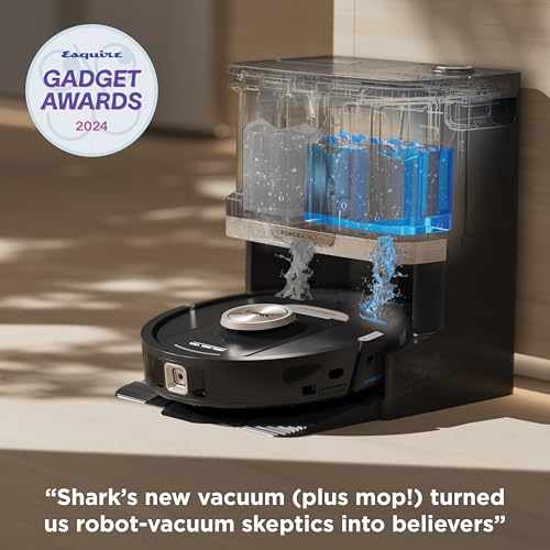 Shark Robot Vacuum & Mop Combo, PowerDetect NeverTouch Pro, Self-Emptying, Self-Refill with Self-Clean Pad Wash & Dry, 60-Day Debris Capacity, 30-Day Refill Tank, 5 PowerDetect Technologies, AV2800ZE