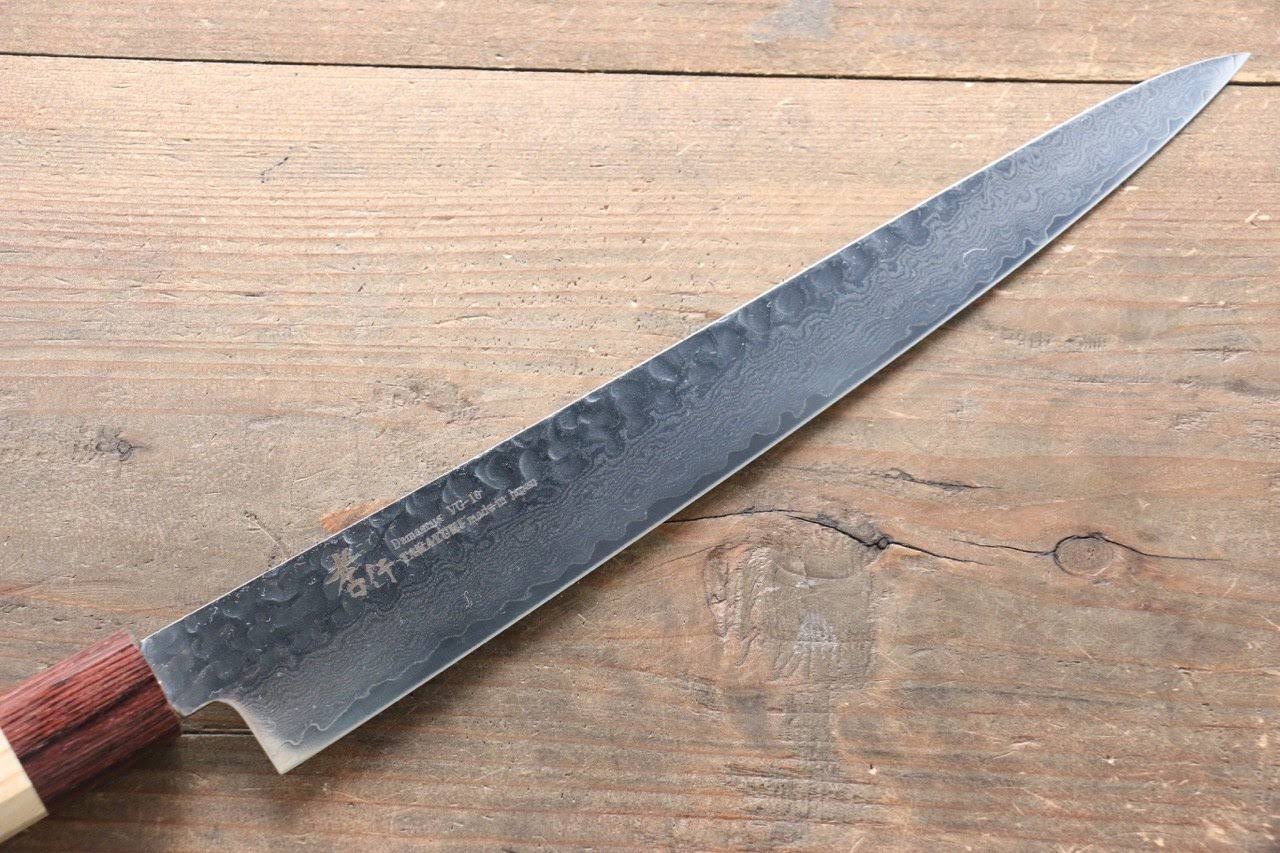 Sakai Takayuki VG10 33 Layer Damascus Sujihiki Japanese Knife 240mm Keyaki (Japanese Elm) Handle