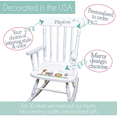 Personalized Natural Childrens Rocking Chair (Transportation)
