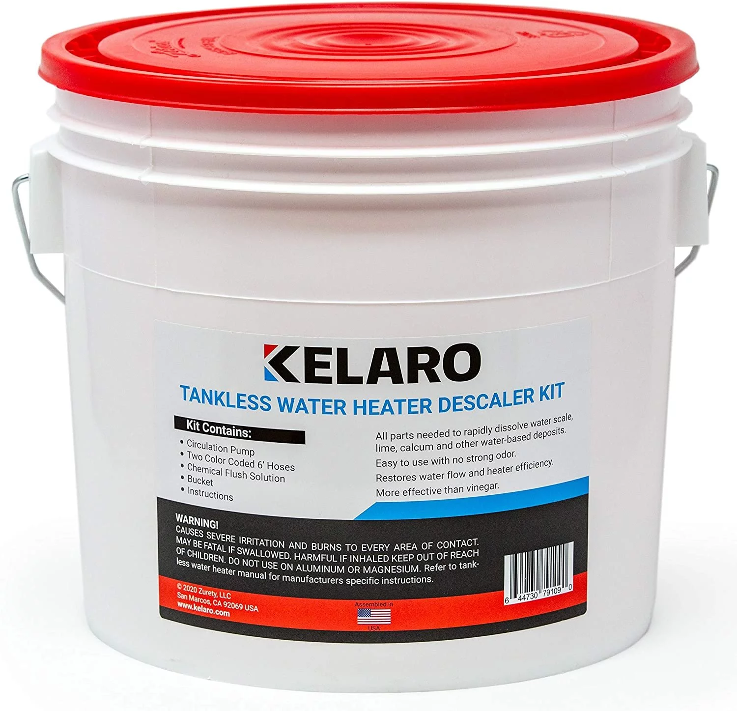 Tankless Water Heater Flushing Kit with Rectorseal Calci-Free by Kelaro