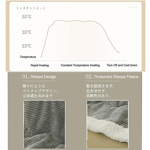 Kotatsu Table Blanket with Electric Heater, Japanese Furniture Futon Floor Table Set, Bedroom Tatami Heated Stove, Winter Foot Warmer Wooden Coffee Table, Low Lying Dining and Work Desk, for Home ( Co
