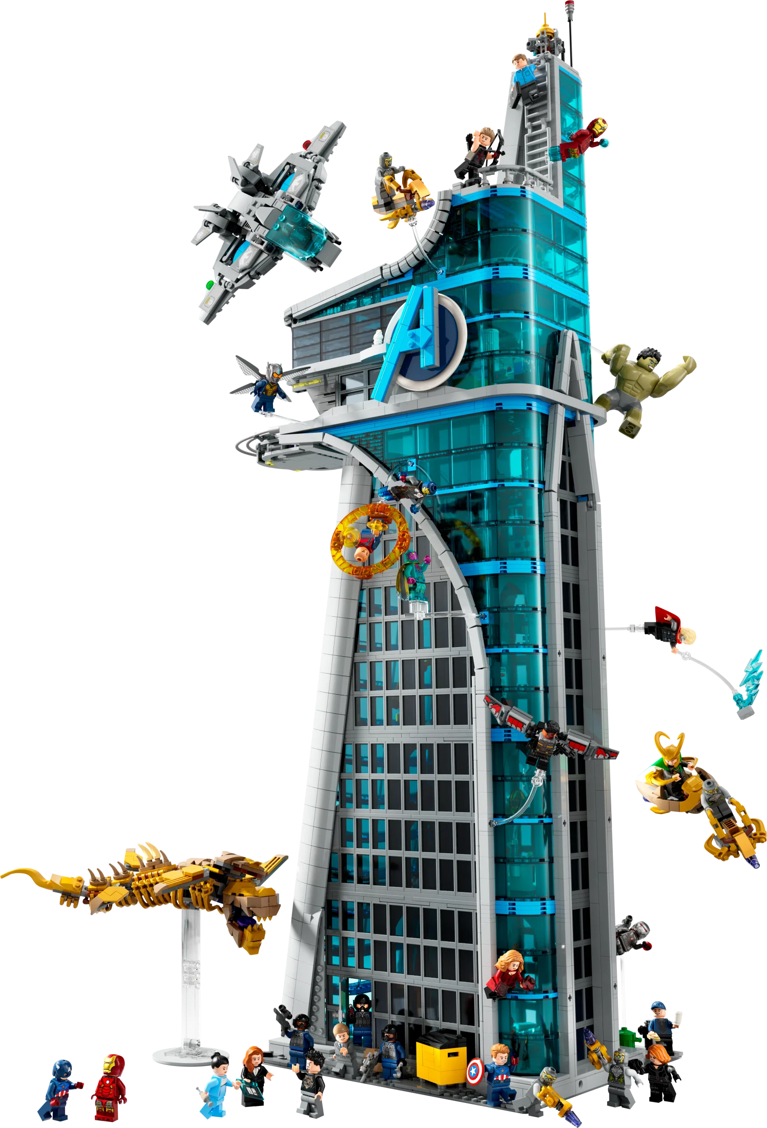 LEGO Marvel Avengers Tower Building Kit, Detailed Recreation of the Iconic HQ Featuring Classic Movie Scenes, 31 Figures and Authentic Accessories, Gift for Marvel Fans and Model-Makers, 76269