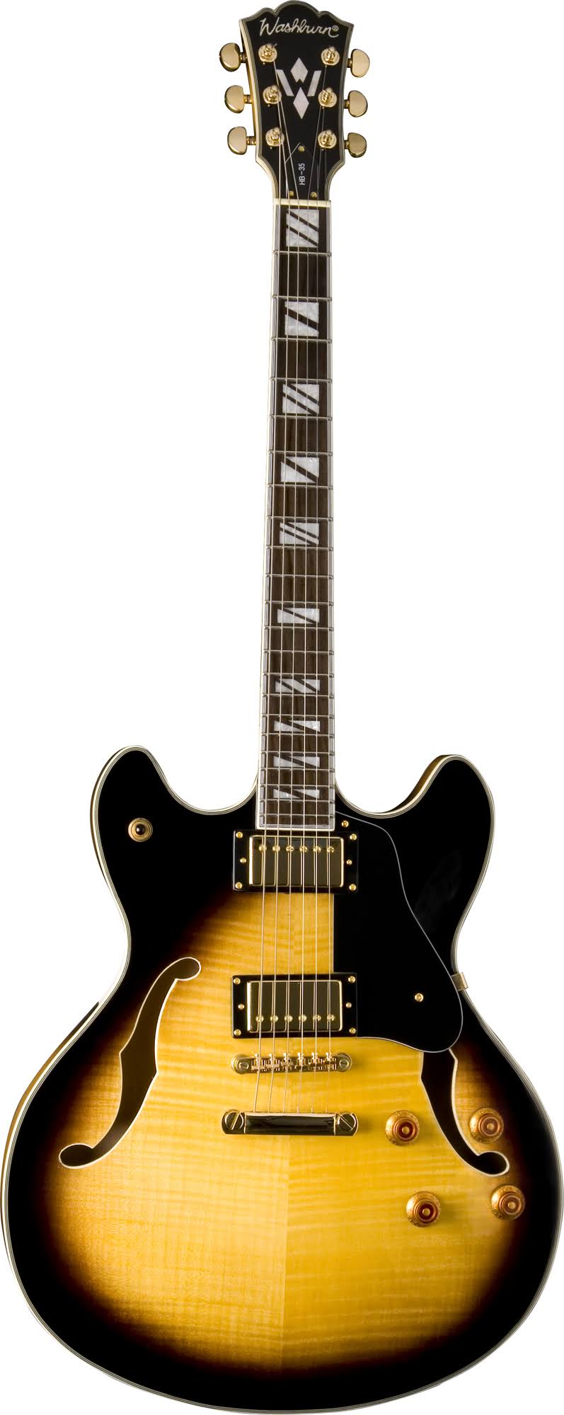 Washburn HB35 Semi-Hollowbody - Tobacco Sunburst Guitar