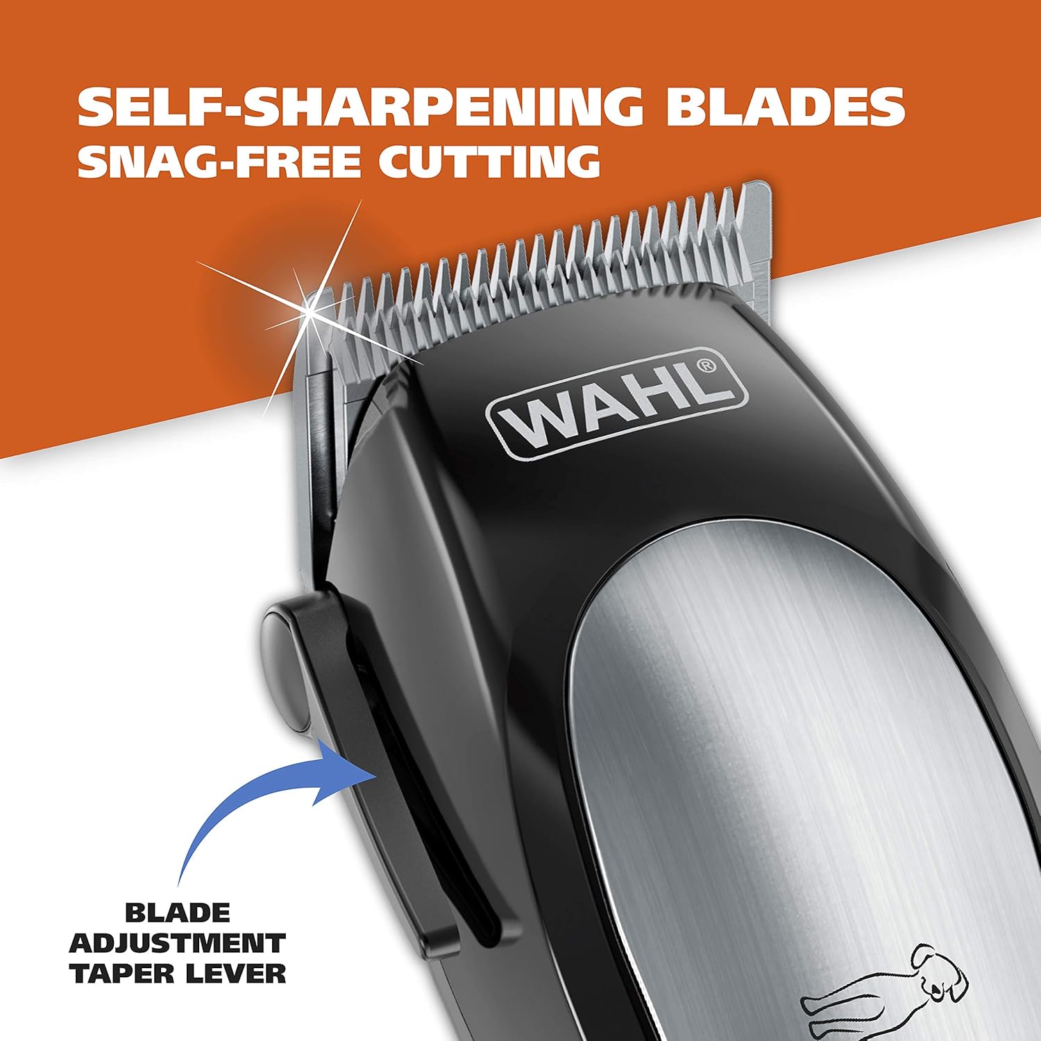 Wahl Lithium Ion Pro Series Cordless Animal Clippers – Rechargeable, Quiet, Low Noise, Heavy-Duty, Electric Dog & Cat Grooming Kit for Small & Large Breeds with Thick to Heavy Coats