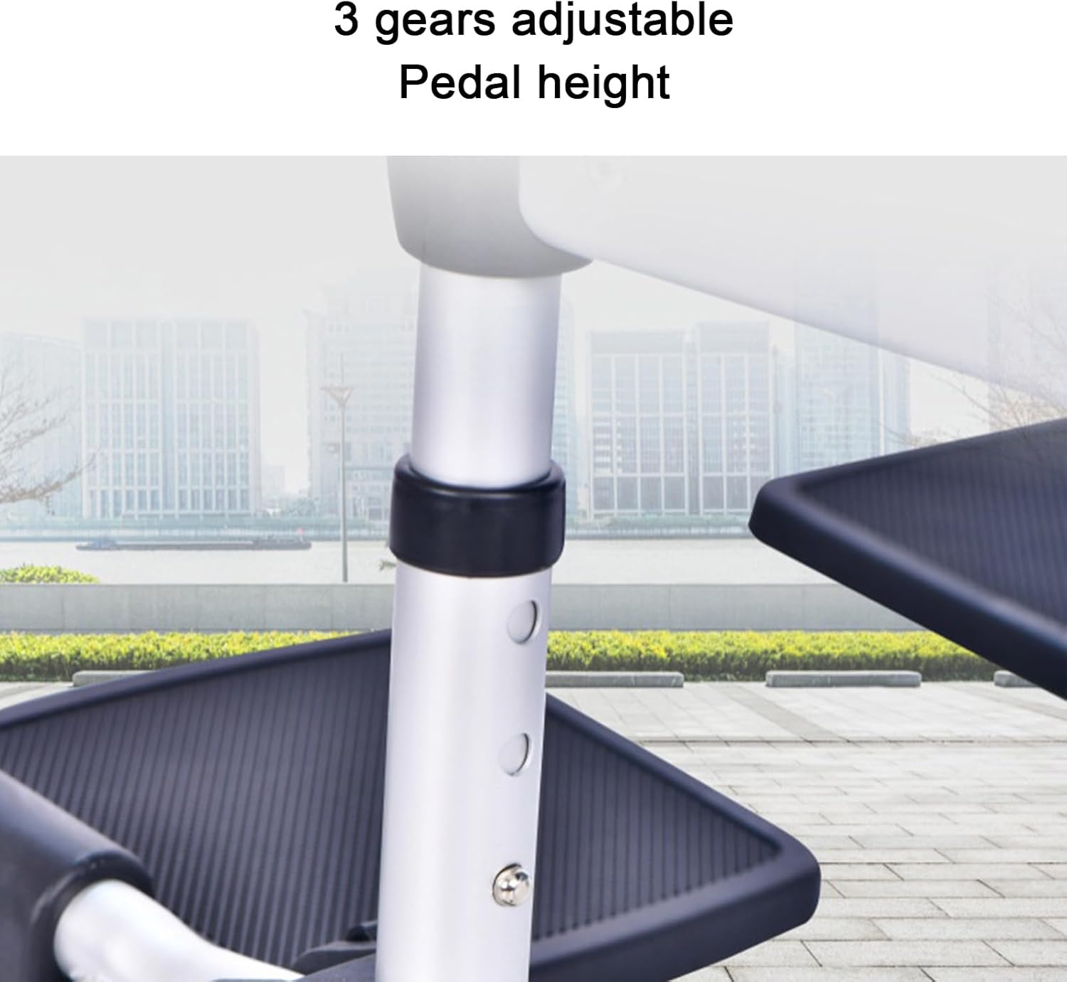 Height-Adjustable Commode Chair,Commode Chair on Wheels,Foldable Mobile Toilet Shower Stool for The Elderly and Disabled,Bedside Commode Chair with Removable Bucket and Flip-up Footrest