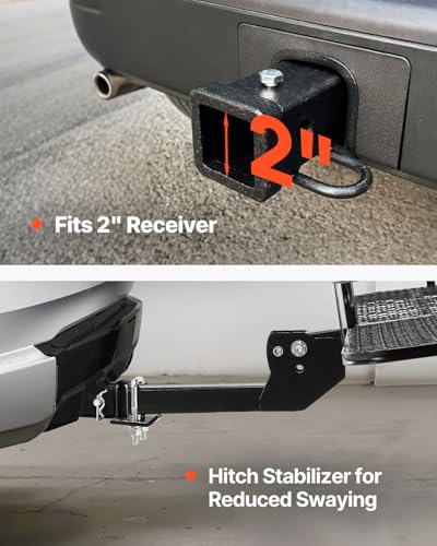 VEVOR 70" x 30" x 6", Hitch Cargo Carrier, 500 lbs Capacity with Nighttime Reflective Reminder, Folding Hitch Mount Cargo Carrier Basket with Hitch Lock for 2" Receiver, Fit for SUVs