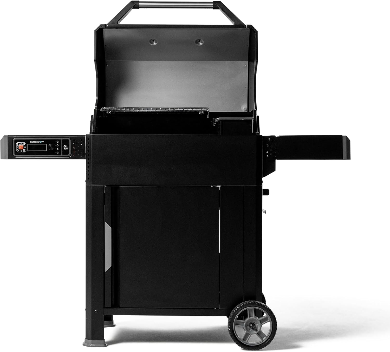 Masterbuilt AutoIgnite 545 Digital Charcoal Grill and Smoker Combo for Easy Grilling, Digital Control, App, Sear Plate, Mini Hopper and 545 BBQ Cooking Square In. in Black