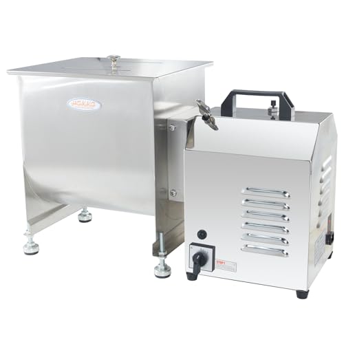 Hakka 80-Pound/40-Liter capacity Tank Stainless Steel Electric Meat Mixer (Mixing Maximum 60-Pound for Meat)