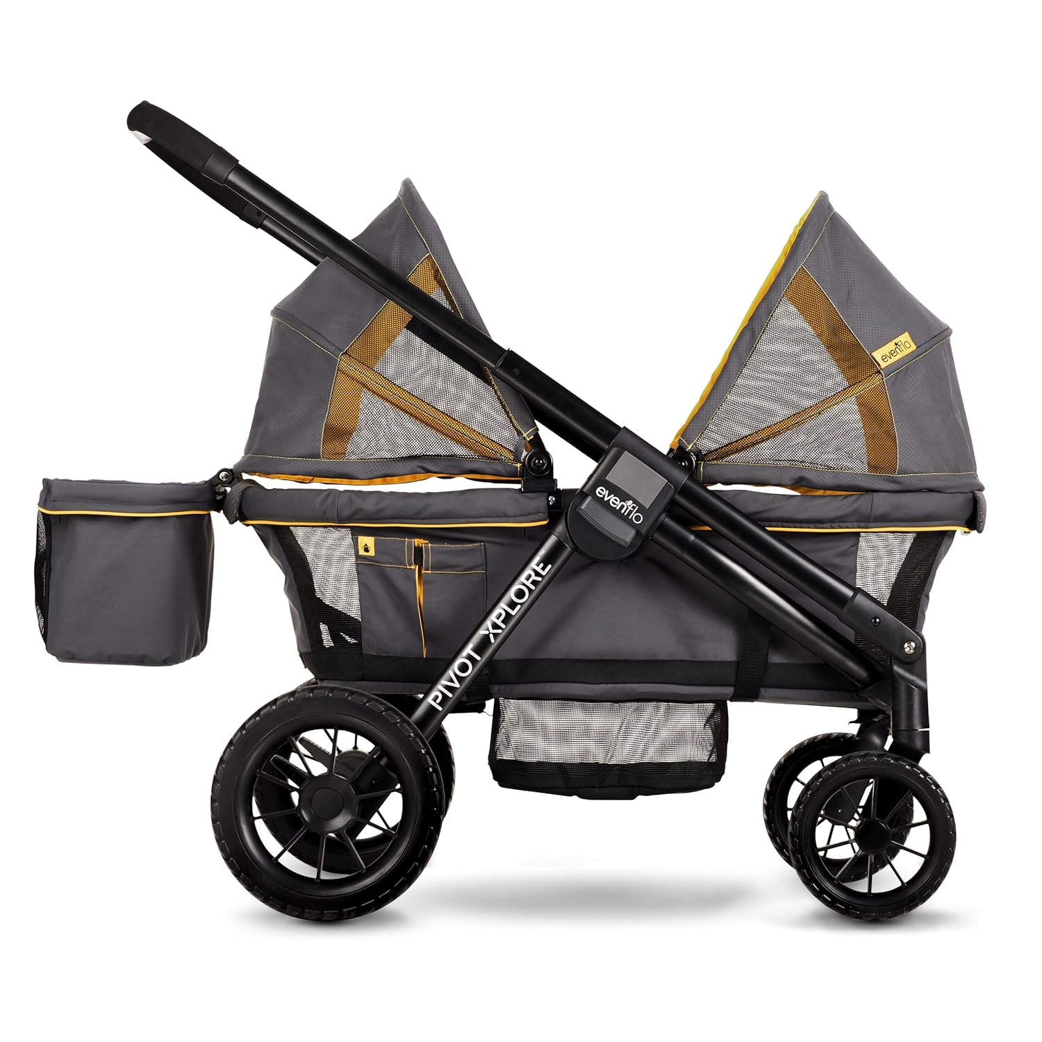 Evenflo Pivot Xplore All-Terrain Stroller Wagon and LiteMax 35 Infant Car Seat Bundle