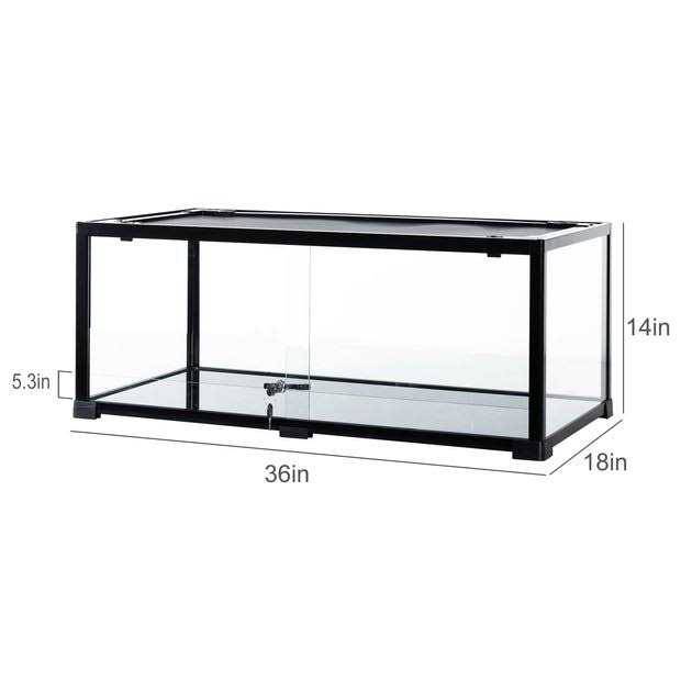 REPTI ZOO 40-gal Full Glass Reptile Terrarium - Pet Supplies online store
