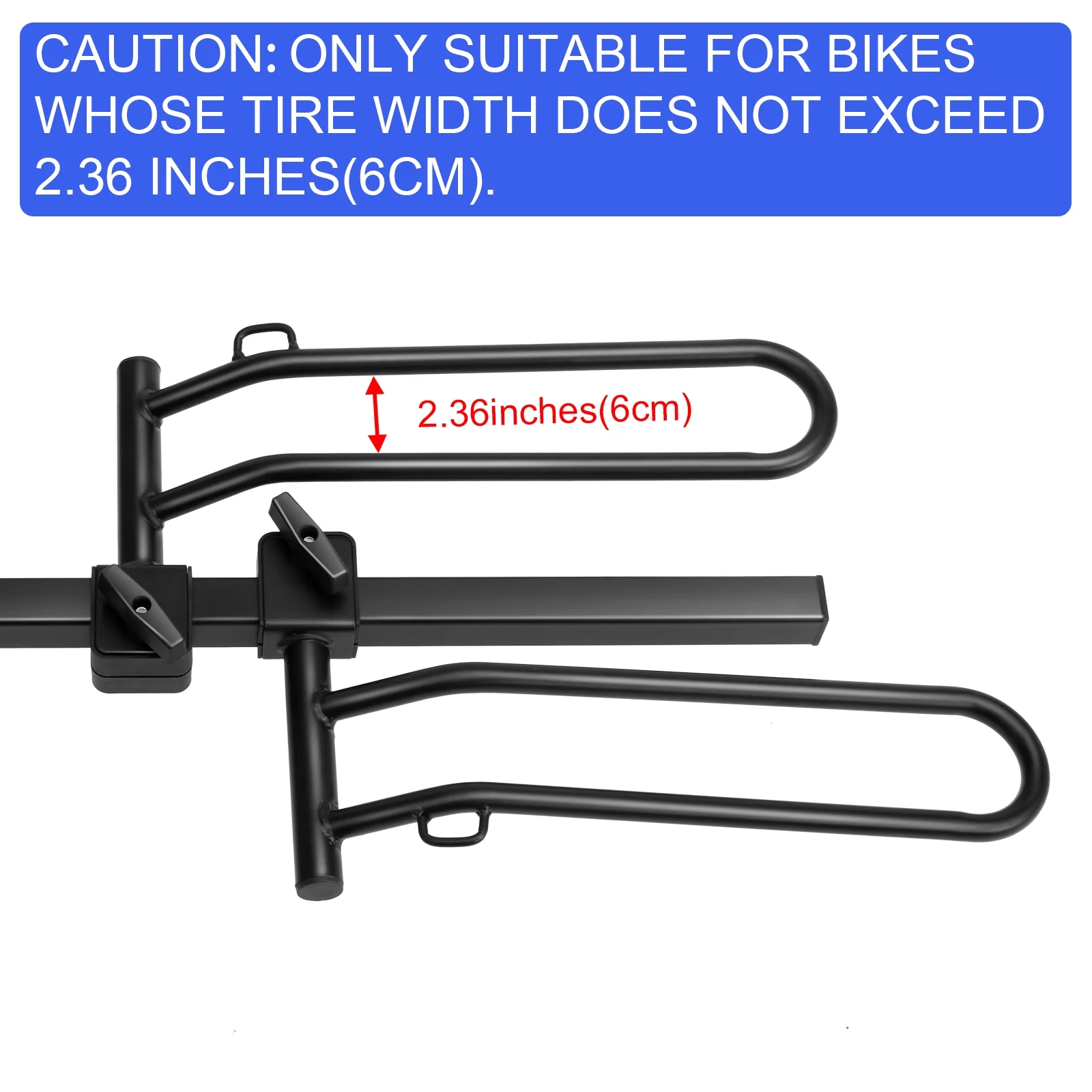 Hitch Mount Carrier Rack, with a 2" Hitch Receiver, Foldable Tray 4 Bike Rack fit for Trucks, Cars, SUV and Sedan