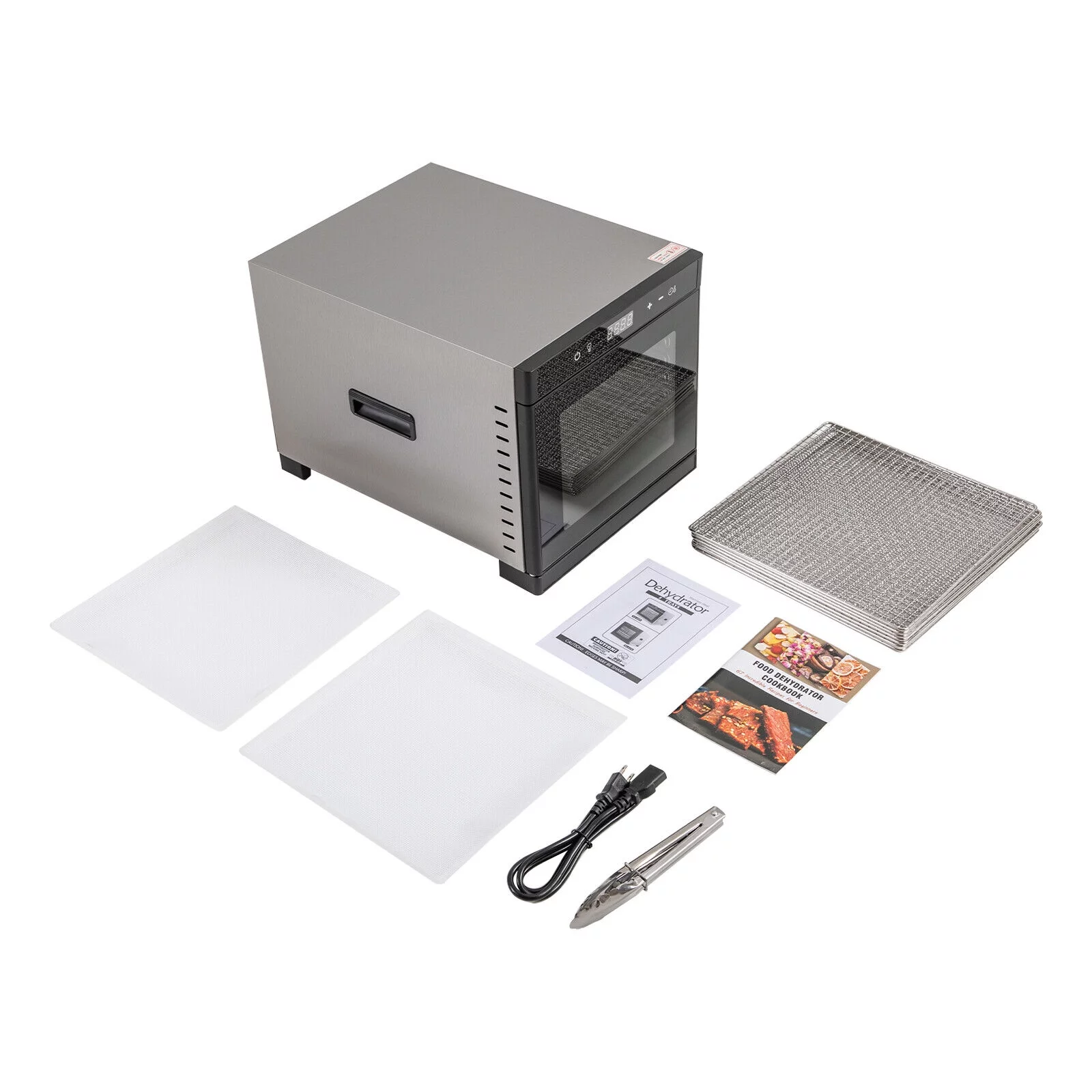 8 Trays Food Dehydrator Machine Adjustable Timer Jerky Fruit Meat Drying 700W