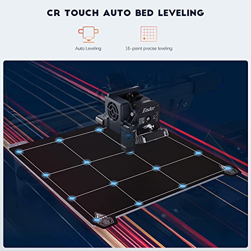 2024 New Version Creality Ender 3 S1 Pro with 200mm/s Printing Speed, Sprite Direct Extruder CR Touch Auto Leveling 300℃ High-Temp Print, Dual Z-axis Screw Build Volume 8.66x8.66x10.63 inch