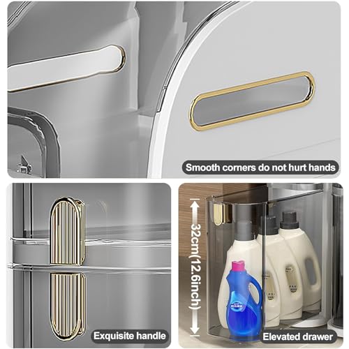 Storage Cabinet 3/4/5 Tier Bathroom Floor Storage Cabinet Narrow Tall Slim Bathroom Storage Tower with Clear Drawers Side Storage Organizer Cabinet for Kitchen Laundry Gap Storage Unit