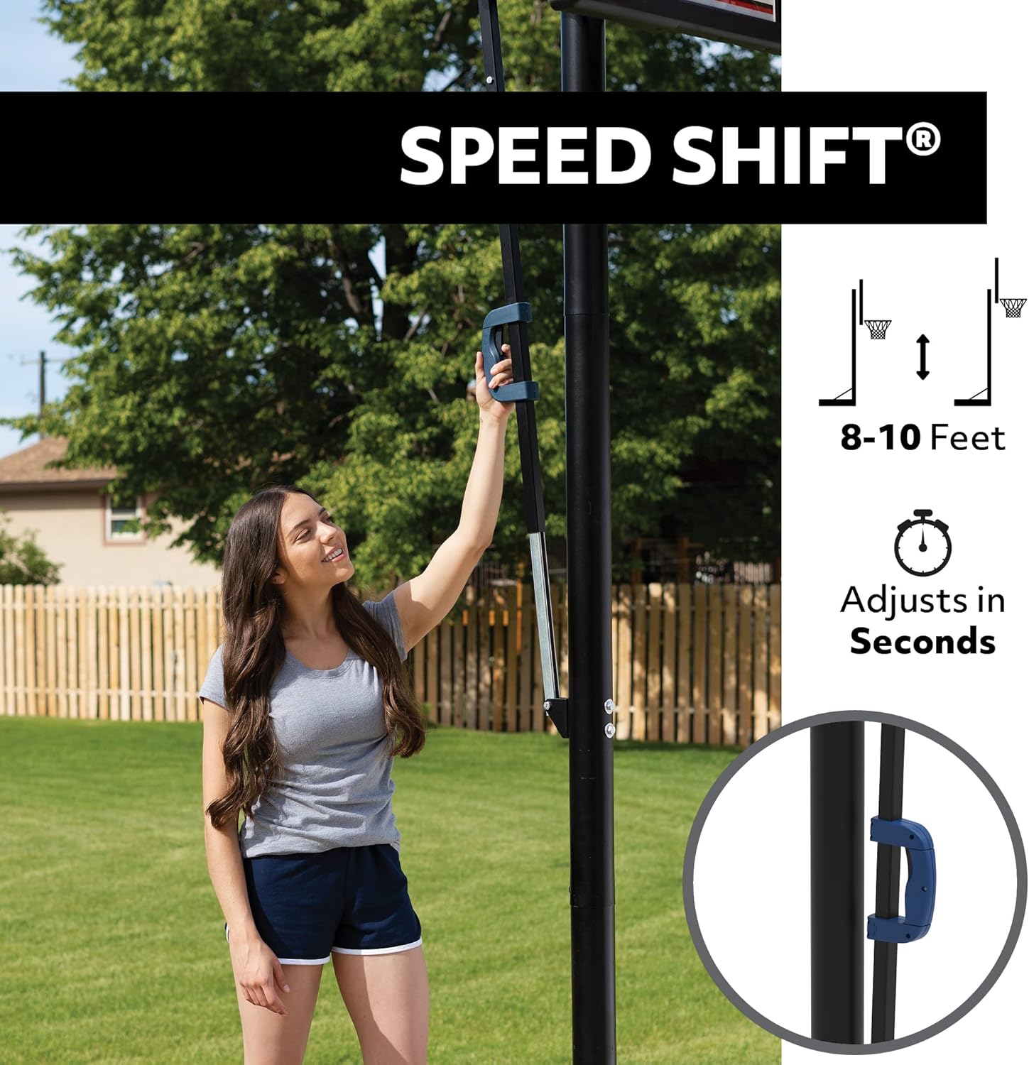 Lifetime 51550 Courtside Portable Basketball Hoop, 48-Inch Backboard