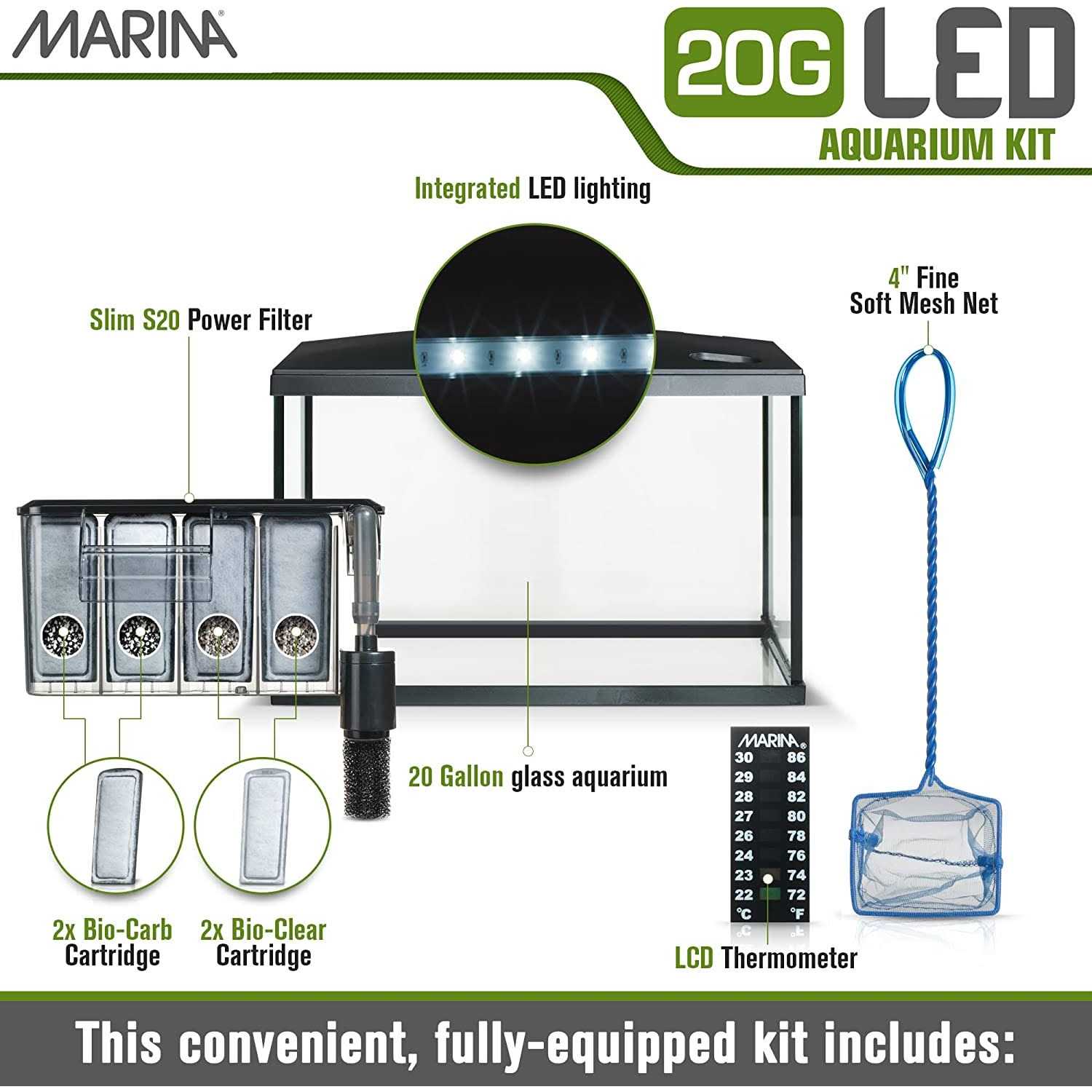 Marina LED Aquarium Kit - Pet Supplies online store