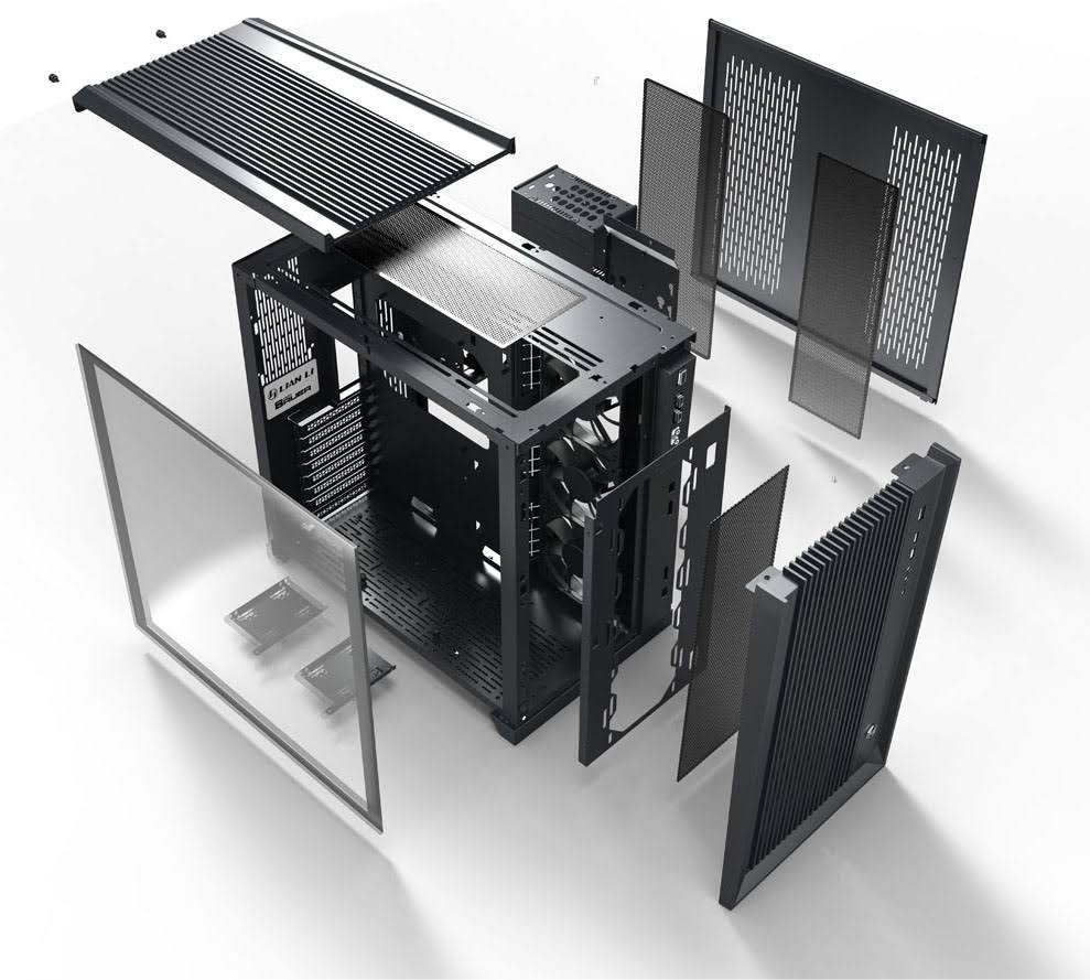 Lian Li Pc-o11air SECC/Tempered Glass ATX Mid Tower Gaming Computer Case Black
