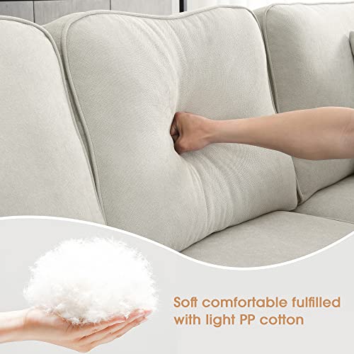 Sectional Couch-108 Modern U Shape Sectional Sofa, 7 Seat Modular Sectional Sofa with 3 Pillows, for Living Room, Apartment, Office