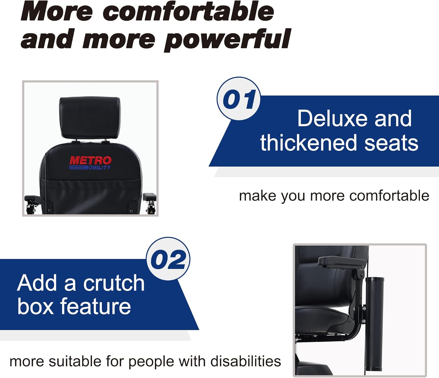 Electric Powered Mobility Scooters for Seniors Adults 300lbs Max Weight, 4 Wheel Folding Mobility Wheelchair for Travel - Long Range Power Extended Battery w/Charger and Basket