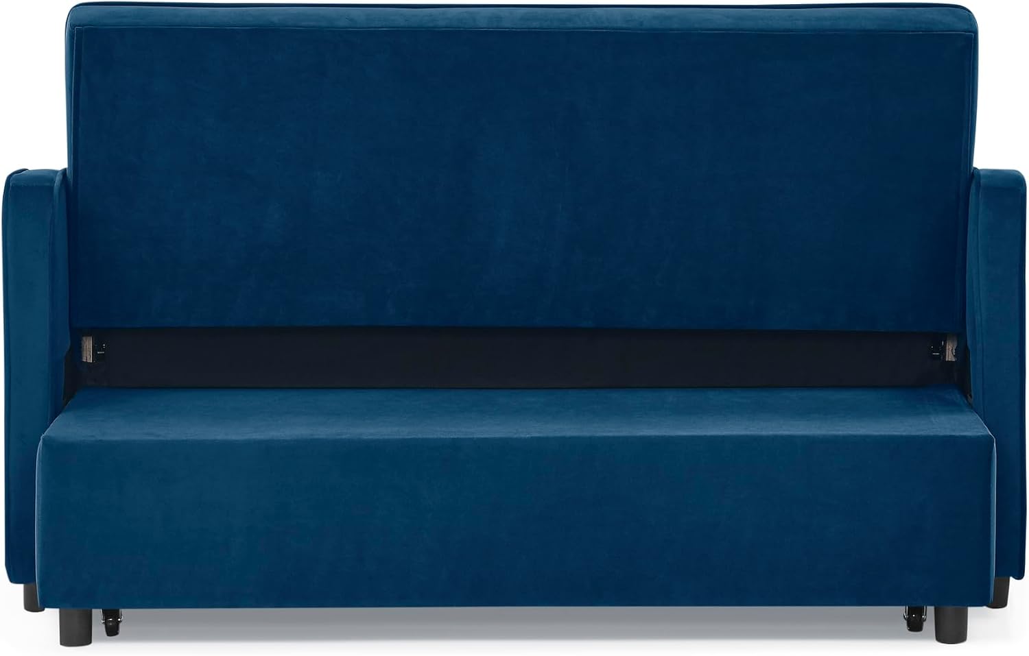 3 in 1 Convertible Sleeper Sofa Couch with Pull Out Bed,Small Futon Loveseat Lounge Chaise with Reclining Backrest and Armrest,Soft Upholstered Love Seats RV Furniture for Living Room