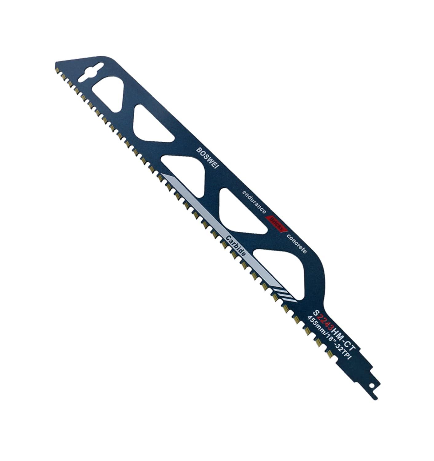 Reciprocating Saw Blades, for Cutting Aerated Concrete, Glass Fiber Reinforced Plastic, Epoxy Resin, Red Brick and Fiber Cement, Demolition Masonry Concrete Saw Blades 12-305mm