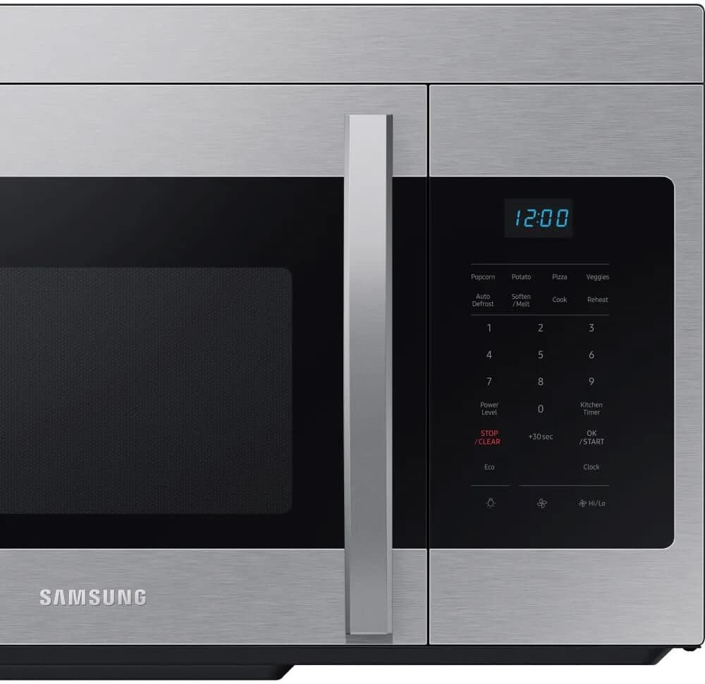 SAMSUNG OTR Microwave 1.6 CF CAPACITY 2 SPEED 300 CFM LED DISPLAY ECO MODE - ME16A4021AS