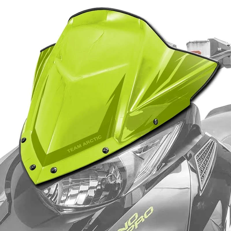 Arctic Cat Mid Performance Windshield - Hyper Green - 2014-2021 ZR XF M PTA BC 8639-220, Arctic Cat