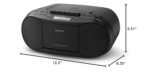 Sony CFDS70B.CEK Classic CD and Tape Boombox with Radio - Black