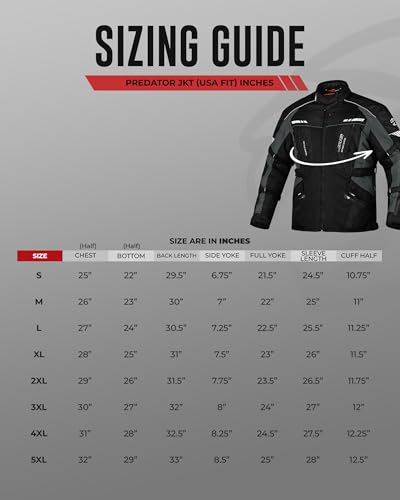 JAG Touring Motorcycle Jacket for Men, Dual Sports Water Resistant Adventure Riding Jacket with Cordura Fabric & CE Armor