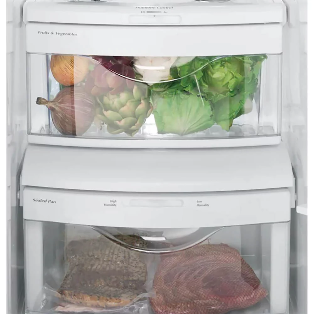 GE GSS25GMPES 25.3 Cu. Ft. Slate Side-By-Side Refrigerator w/ Ice Maker