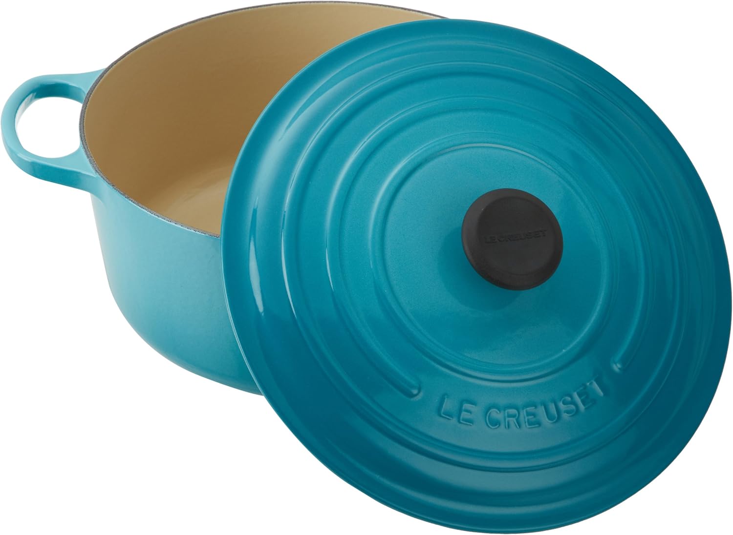 Le Creuset Enameled Cast Iron Signature Round Dutch Oven, 7.25 qt., Caribbean