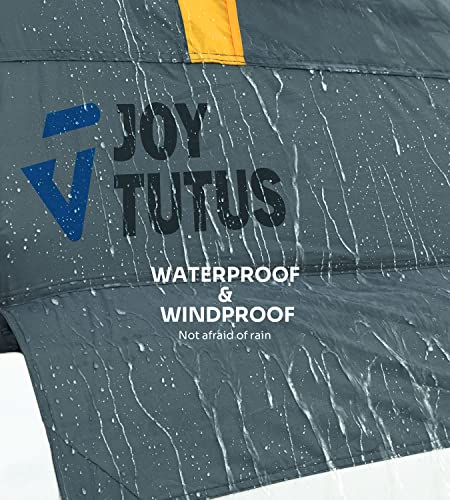 JoyTutus Pickup Truck Tent, Waterproof PU2000mm Double Layer for 2 Person, Portable Truck Bed Tent with Removable Awning, 5.5ft-6ft Camping Preferred - Green