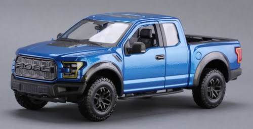 2017 Ford F-150 Raptor, Blue - Maisto 31266BU - 1/24 Scale Diecast Model Toy Car