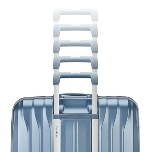 Samsonite UpLIFT 19" Lightweight Hardside Carry-On Luggage with Spinner Wheels - Expandable - Airline-Approved, Polycarbonate Hard Suitcase for Ultra Lightweight Travel - Silver Shimmer