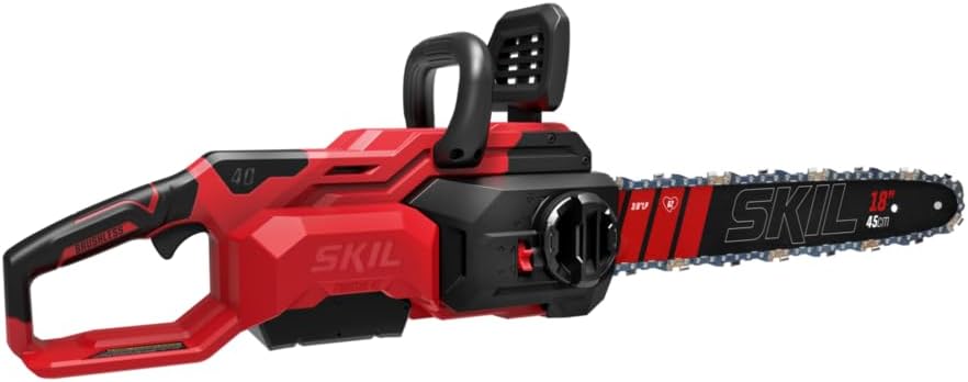 SKIL PWR CORE 40 Brushless 40V 18 In. Chainsaw Kit including 6.0Ah Battery and Charger-CS1800C-15
